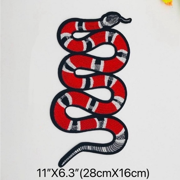 Set of 3 Snake iron on Patches - Picture 5 of 14